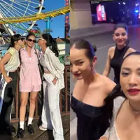 Gaya Liburan Hesti Purwadinata dan Medina Dina saat Bertemu Enzy Storia di Amerika Serikat, [credit: Instagram @hestipurwadinata]