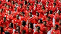 Flash Mob Para Atlet Iringi Langkah Kontingen Indonesia ke Asian Games 2018