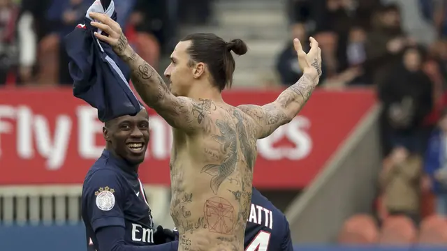 Striker PSG Zlatan Ibrahimovic