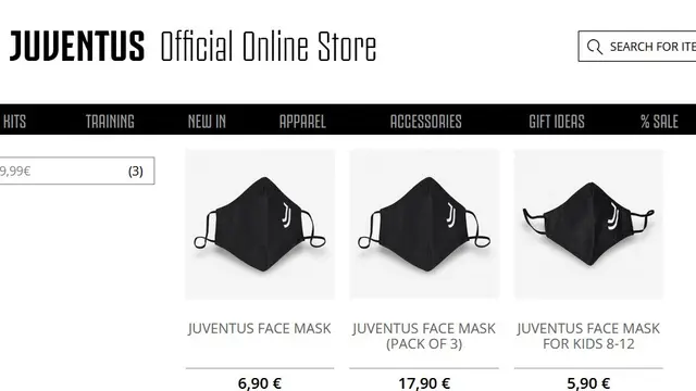 Juventus Ikutan Jualan Masker