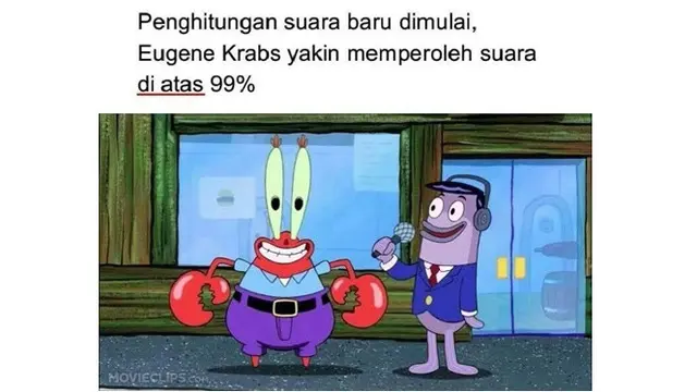Begini Suasana Hari Pemilu di Bikini Bottom