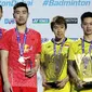 Ganda putra Indonesia, Kevin Sanjaya Sukamuljo/Marcus Fernaldi Gideon, menjuarai BWF Super Series Finals 2017, Minggu (17/12/2017). (PBSI)