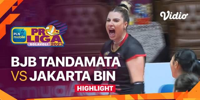 VIDEO: Bandung BJB Tandamata Telan Kekalahan dari Jakarta BIN di Putaran Ketiga PLN Mobile Proliga 2023