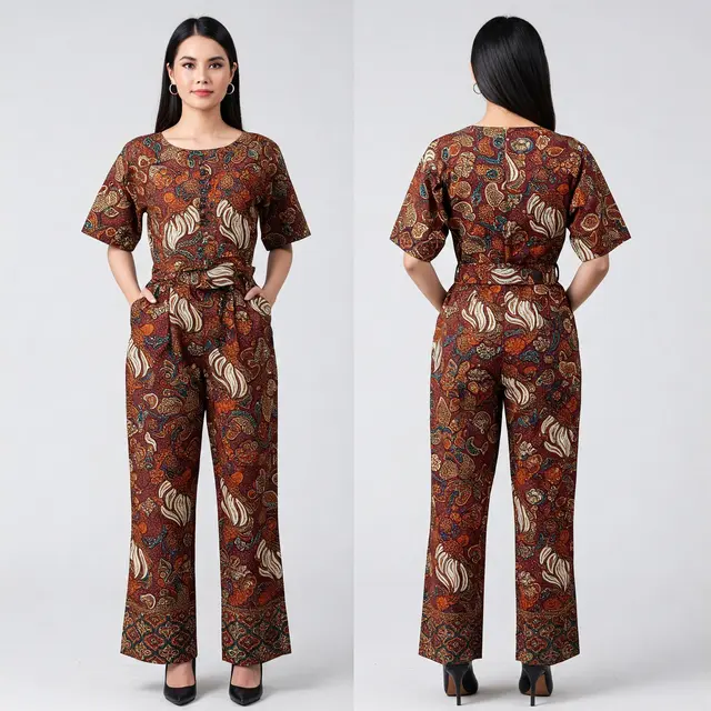 Model Baju Batik Wanita Modern 2025