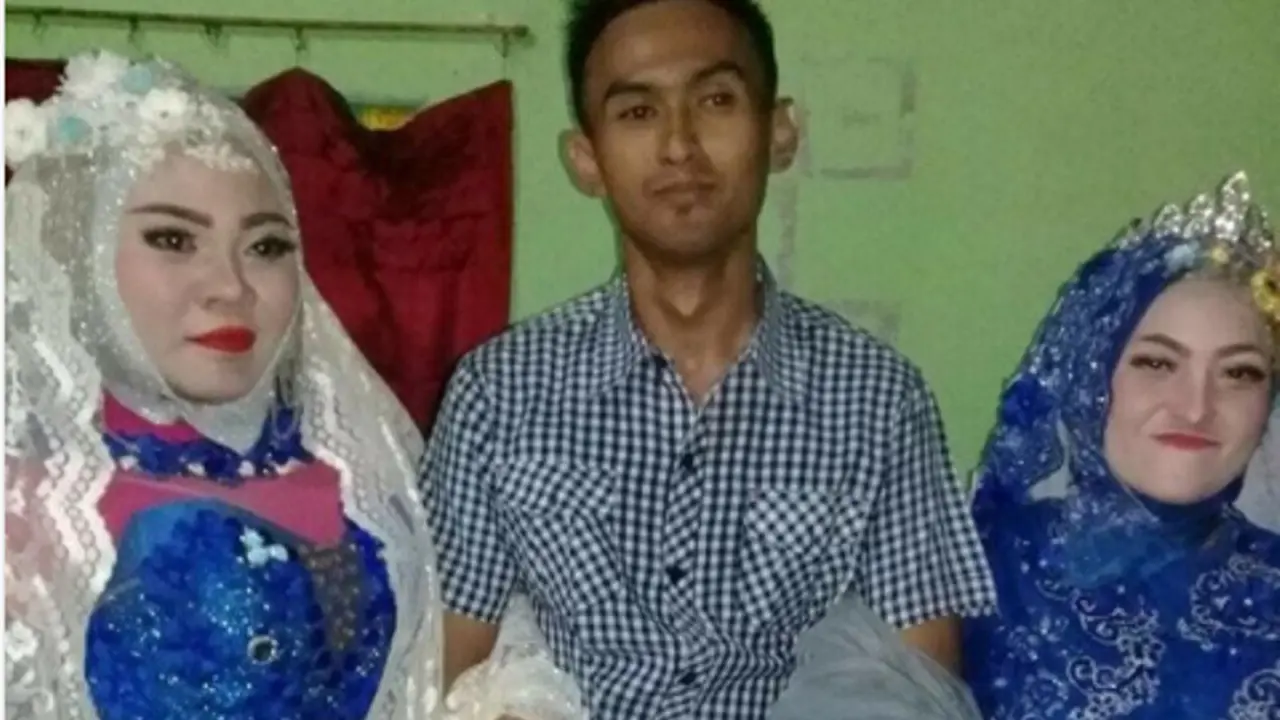 Pria Lombok Nikahi 2 Perempuan Sekaligus, Warganet Fokus ke Ekspresi Mempelainya