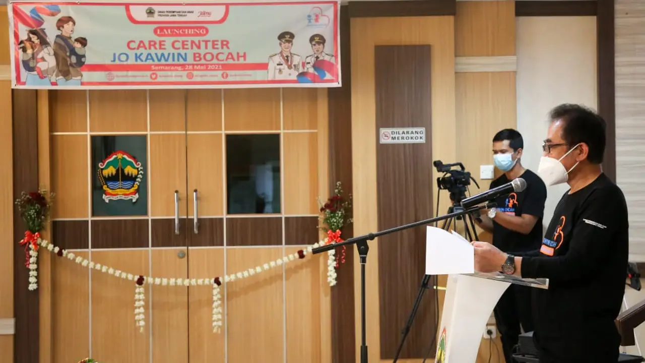 Tekan Kasus Perkawinan Anak, Pemprov Jateng Luncurkan Care Center Jo Kawin Bocah