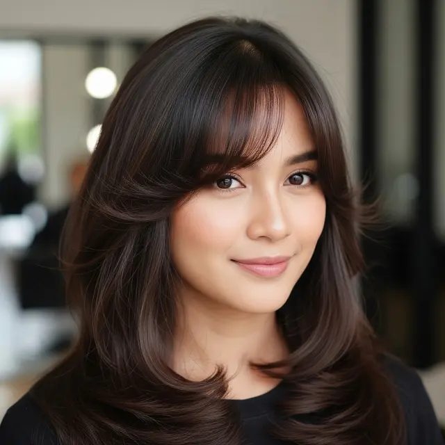 9 Model Rambut Panjang Layer ala Korea