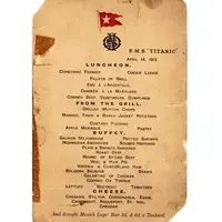 Lembaran menu makan siang terakhir Titanic laku dengan harga Rp. 1,2 miliar di sebuah lelang.