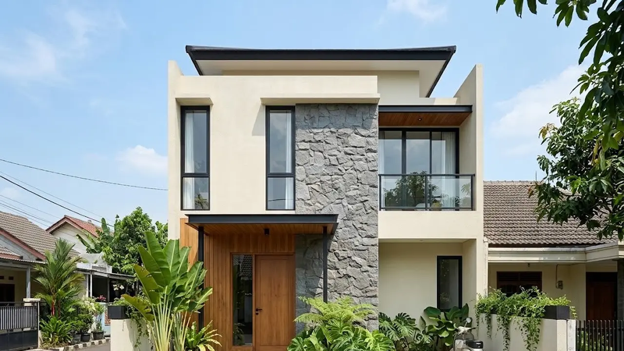 Inspirasi Fasad Rumah Kecil agar Tampak Mewah meski Berdiri di Lahan Sempit