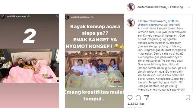 Unggahan Nikita Mirzani. (Foto: Instagram nikitamirzanimawardi_17)