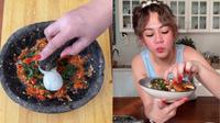 Resep Sambal Telur Asin ala Sissy Prescillia untuk Menu Sahur yang Sat Set dan Antiribet (Foto: Instagram @sysiio)