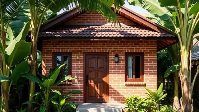 Desain Rumah 3x6 Klasik Bernuansa Batu Bata
