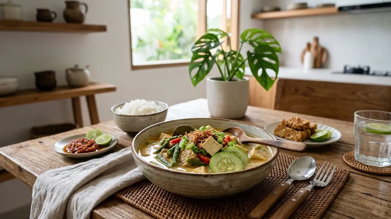 Resep Lodeh Timun Tahu, Menu Rumahan Gurih dengan Kuah Santan Pedas