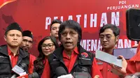 Ketua Tim Pemenangan Pilkada Nasional PDIP, Adian Napitupulu. (Delvira Hutabarat).