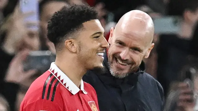 Foto: Senyum Semringah Jadon Sancho Saat Kembali Merumput Bersama Manchester United