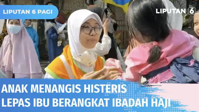 Ratusan jemaah calon haji kloter 4 asal Kabupaten Lamongan, Minggu (05/06) dilepas menuju Asrama Haji Sukolilo Surabaya. Pelepasan diwarnai anak histeris yang tak mau dilepas sang ibu.