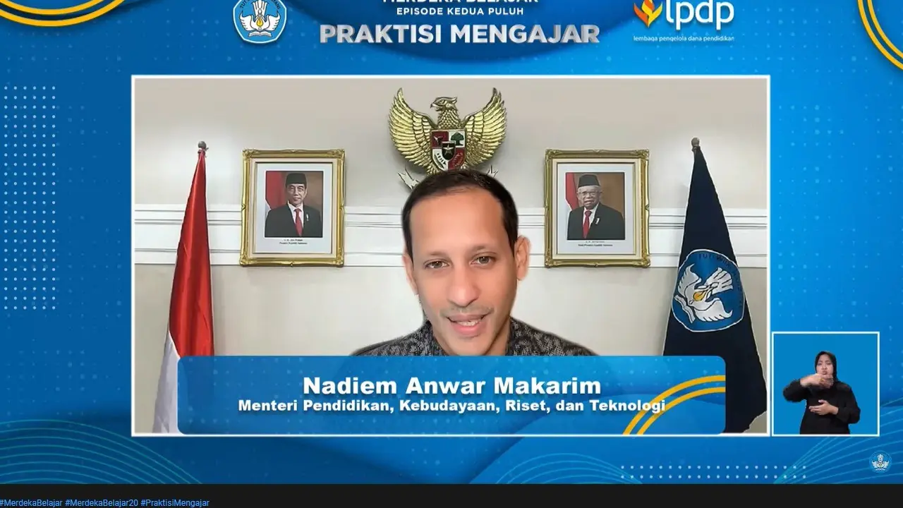 Mendikbudristek Nadiem Anwar Makarim
