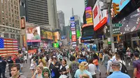 Keindahan kota New York dalam bidikan kamera smartphone terbaru Samsung, Galaxy Note 9. Liputan6.com/Aditya Eka Prawira