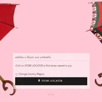 adidas X Gucci Sun Umbrella. Foto: Website.