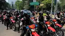 Pengamanan di area Gedung MPR/DPR RI Jakarta diperketat jelang pelantikan Presiden dan Wakil Presiden Jokowi-JK, (19/10). (Liputan6.com/Johan Tallo)