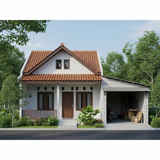 9 Desain Rumah Sederhana 9x9 dengan Garasi, Solusi Hunian Fungsional