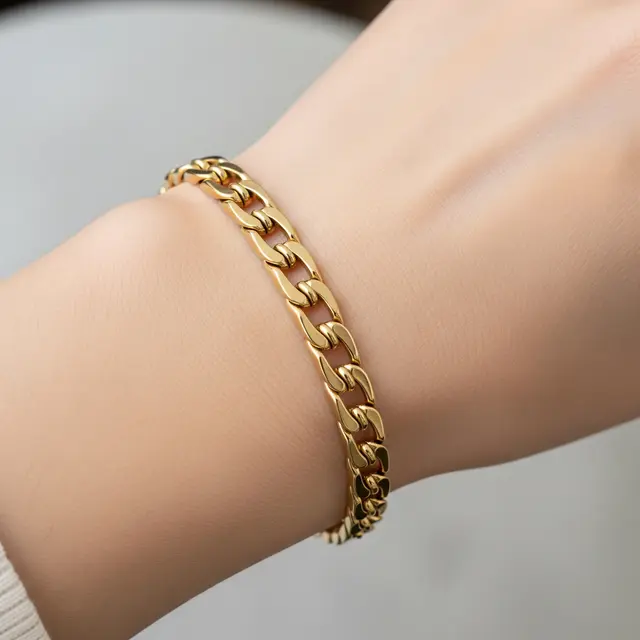 9 Model Gelang Rantai Nori Tebal, Tampil Elegan dan Timeless