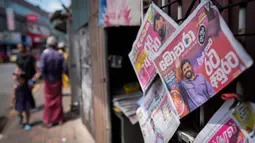 Anura Kumara Dissanayake yang maju sebagai calon presiden dari partai National People's Power, meraup 55,89 persen suara dalam putaran kedua pemilihan presiden pada Sabtu (21/9/2024). (AP Photo/Eranga Jayawardena)