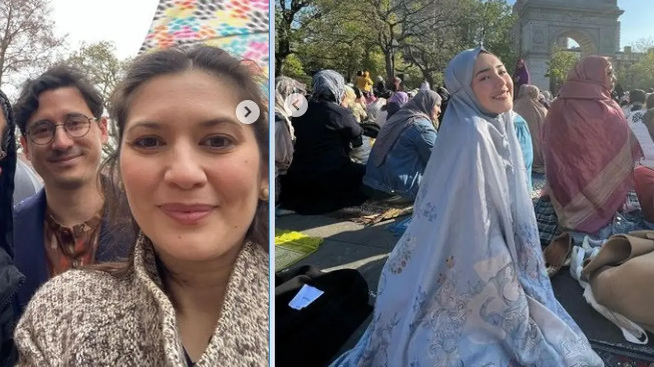 Artis lebaran Idul Fitri 2023 di luar negeri (Foto: Instagram hannahalrashid/bebystabina)