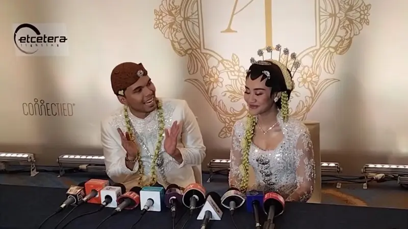 Pernikahan Aaliyah Massaid dan Thariq Halilintar. (M Altaf Jauhar/ LIputan6.com)