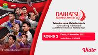 Sedang Berlangsung, Live Streaming Babak 16 Besar Indonesia Masters 2021 di Vidio. (Sumber : dok. vidio.com)
