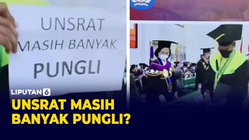 VIDEO: Viral! Wisudawan Kritik Pungli di Unsrat langsung depan Rektor