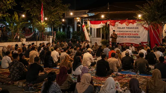 Sambutan Ketua RT Malam Tirakatan