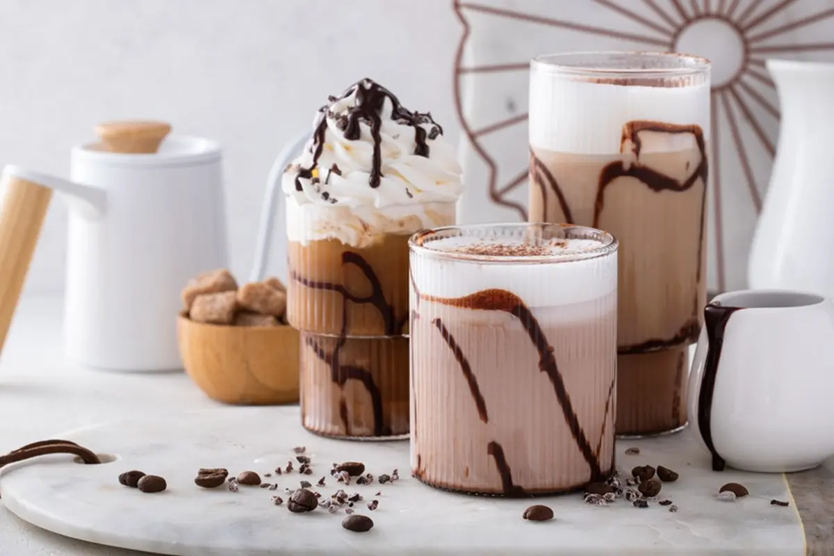 es kekinian cokelat milo nutella latte