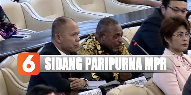 Anggota MPR Asal Papua Menangis Saat Sidang Paripurna, Ini Penyebabnya