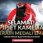 Selamat Meraih Medali Emas Pipiet Kamelia (Bola.com/Grafis: Adreanus Titus /Foto: Merdeka.com/Imam Buhori)