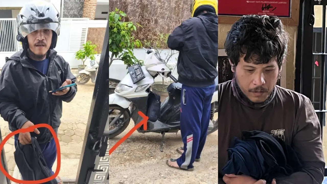 Driver ojol jual laptop pelanggan. (Istimewa)