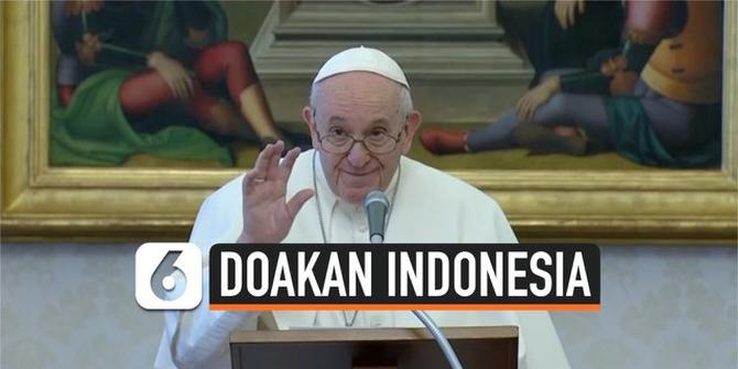VIDEO: Paus Fransiskus Doakan Korban Bencana di Indonesia