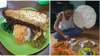 6 Potret Lauk Jumbo Ini Bikin Bingung Cara Habiskan, Nasinya Cuma Sedikit