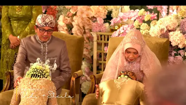 Potret Akad Nikah Vidi Aldiano dan Sheila Dara dengan Adat Sunda (YouTube Vidi Aldiano)