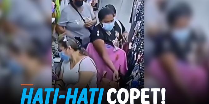 VIDEO: Aksi Sekelompok Pencopet Terekam Kamera CCTV