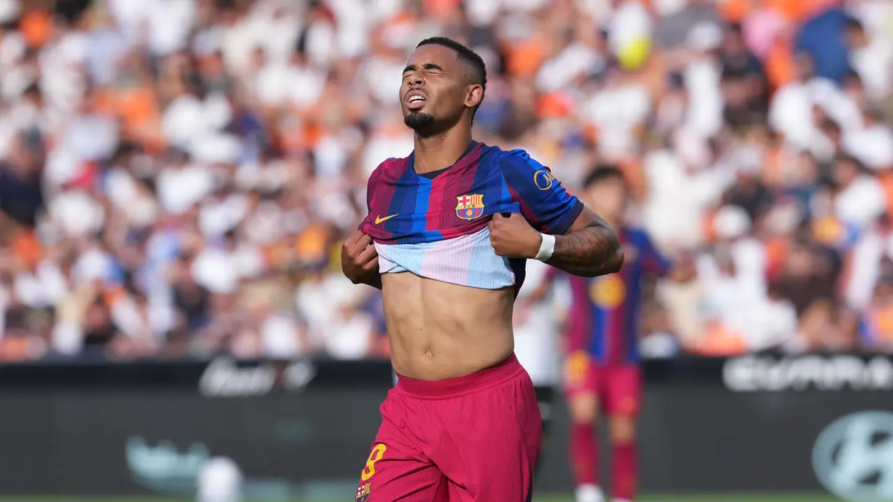Pemain Barcelona Gabriel Jesus