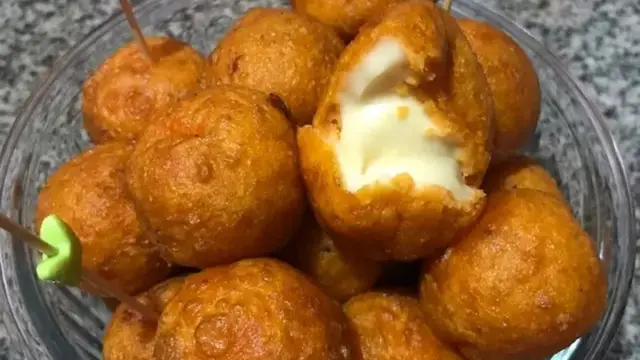 Resep binyolos keju, ubi goreng khas Manado. (dok. Cookpad @dapurmakmika)