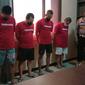 Lima tersangka diamankan hasil pengungkapan Polda Lampung periode Juli - Agustus 2022.