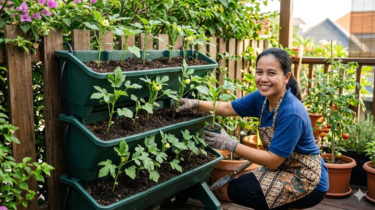 Cara Menanam Okra di Pot Vertikal untuk Pekarangan Sempit: Panduan Lengkap