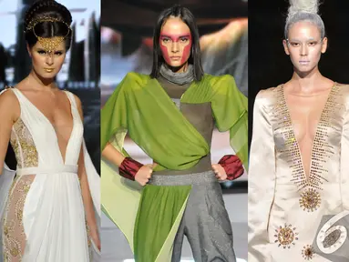 Star Wars menjadi tema di I Fashion Festival 2014 yang berlangsung di Jakarta, Senin (15/12/2014). (Liputan6.com/Panji Diksana)