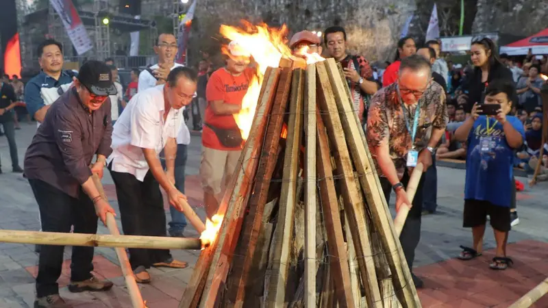 Suasana peresmian Bali Countdown 2020 di GWK