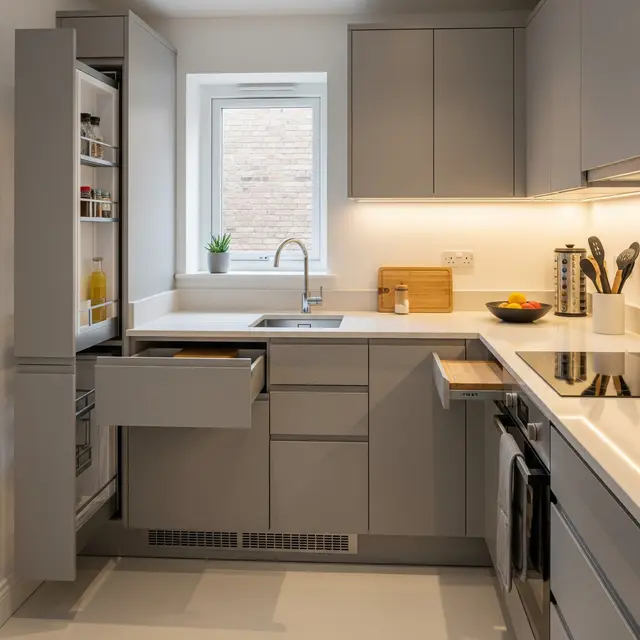 9 Model Dapur Banyak Laci dan Ruangan Tersembunyi di Lahan Terbatas, Solusi Rumah Mungil