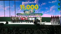 Country Managing Director Grab Indonesia Neneng Goenadi dalam acara Grab &lsquo;Percaya Indonesia Merdeka dari polusi&rsquo;, di Ancol Jakarta, Senin (26/8/2024).