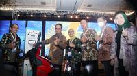 Menteri Perhubungan Budi Karya Sumadi saat pembukaan Indonesia Electric Motor Show (IEMS) di JCC, Jakarta. (ist)