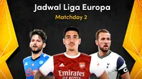 Jadwal pertandingan Liga Europa matchday 2 di Vidio. (Sumber: Vidio)